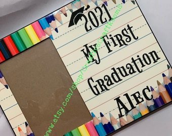 Kindergarten Graduate Photo Frame, Kindergarten Graduate Personalized Picture Frame,  Kindergartner Frame, Kindergarten Graduation Gift