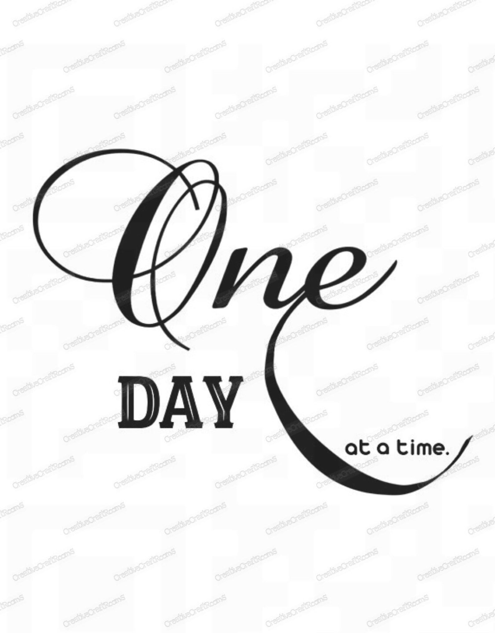 One Day at a Time Instant Download for Print and Cut or - Etsy