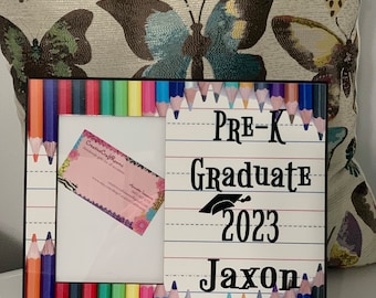 Pre-k Graduate Photo Frame, Preschool Graduate Personalized Picture Frame,  Kindergartner Frame, Preschooler Graduation Gift