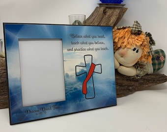 Deacon Appreciation gift, Religious Frame for Deacon Ordination gift, Deacon's charge gift, Christian Faith