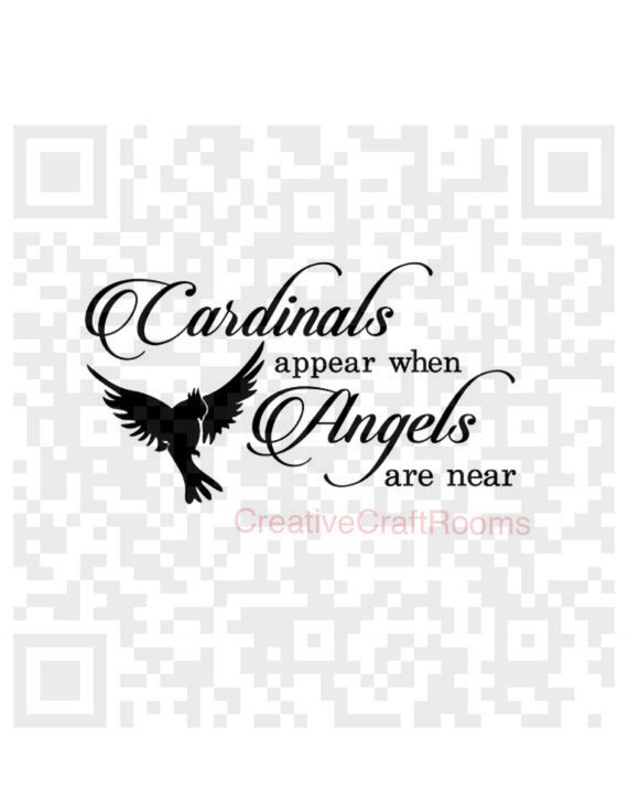 Download Cardinals Appear When Angels Are Near Svg Inspirational Quote Etsy