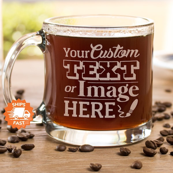 Etched Coffee Mug Etsy