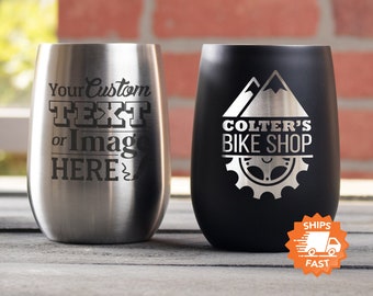 Kundenspezifischer Weinbecher - Massenpreise verfügbar, Marke mit Ihrem Logo Insulierter Edelstahl-Weinbecher, Design: KUNDEN- / CUSTOM