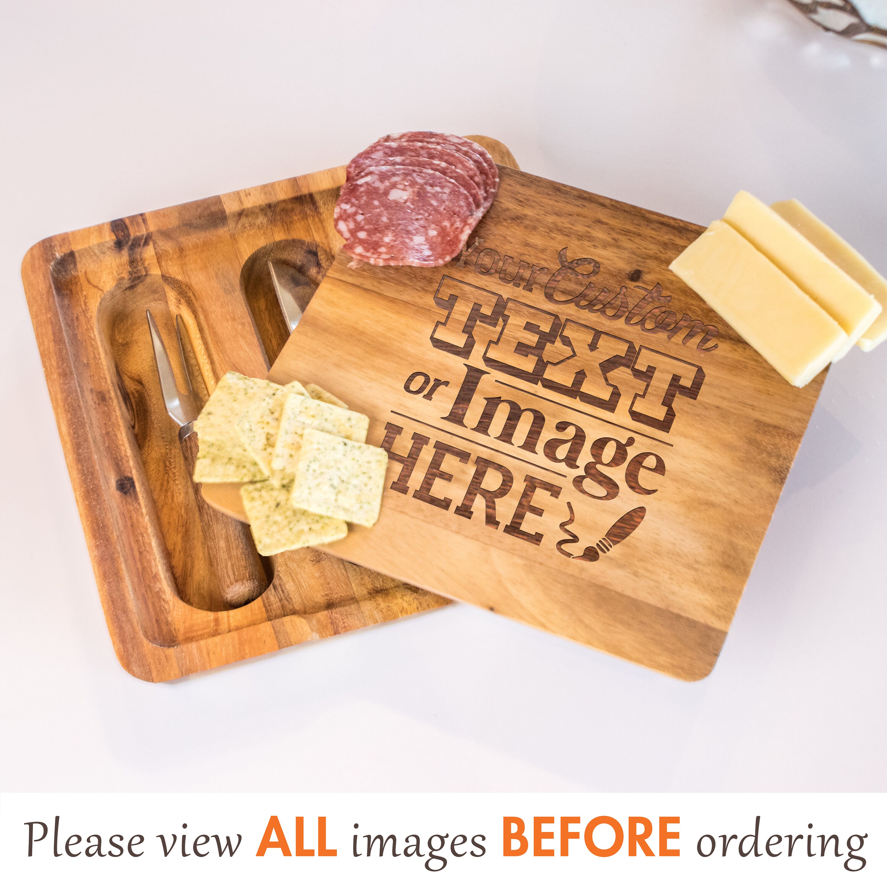 Customized Cheese Board With Knife Personalized Cheese Knife Etsy