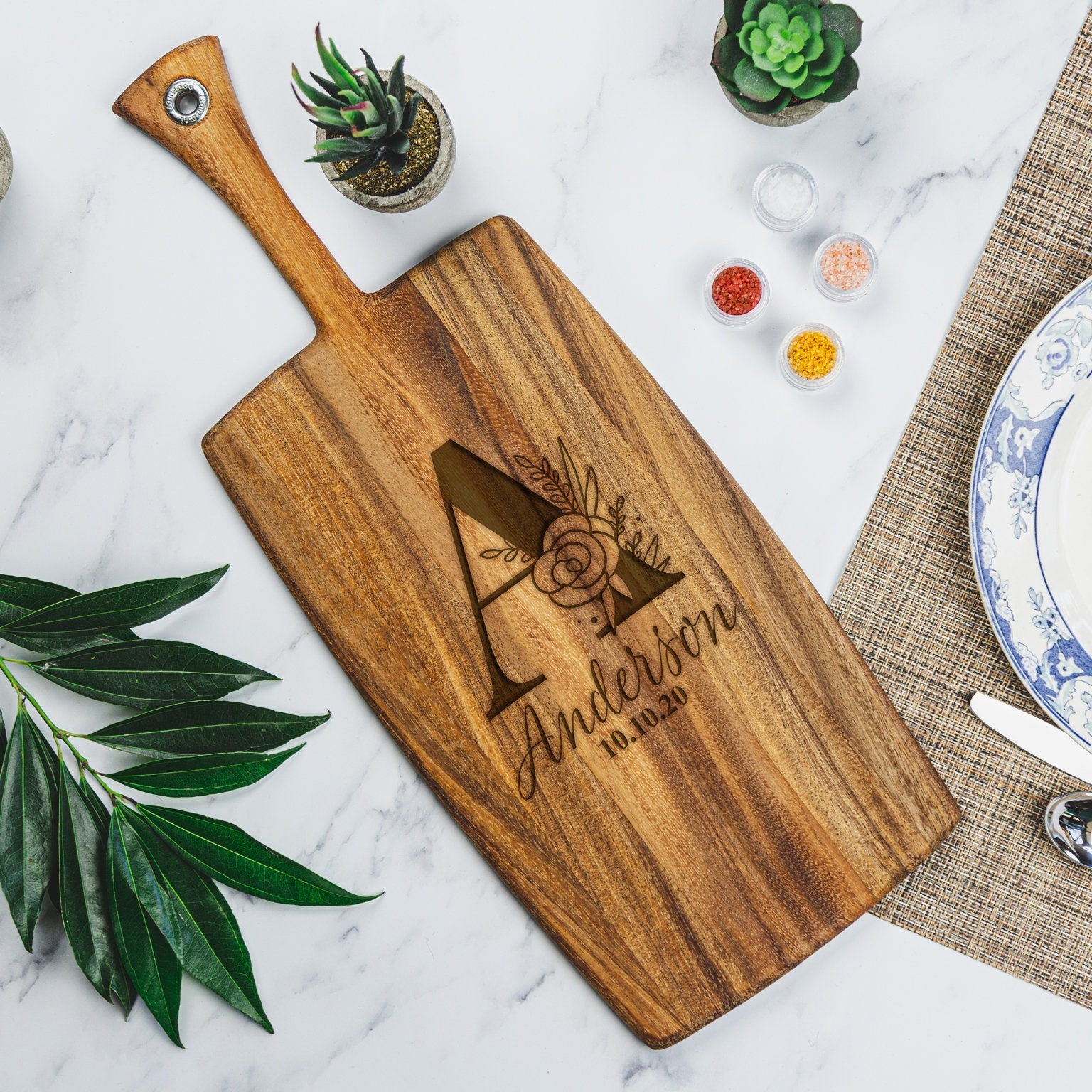 Customized Charcuterie Cutting Board and Coasters Gift Set – CrabtreeFalls  Designs