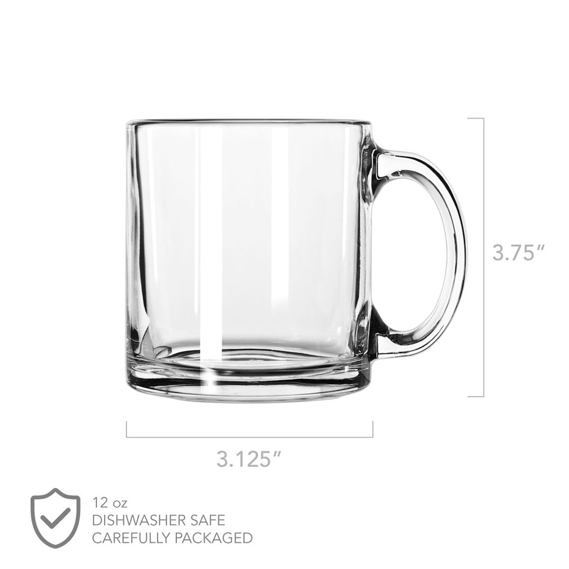 Etched Glass Coffee Mug Personalized Glass Coffee Mugs Etsy