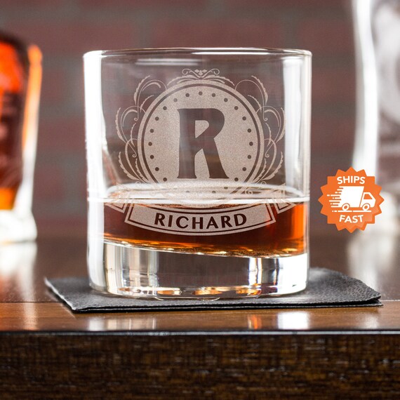 Personalized Whiskey Glass Etched Whiskey Glasses Make the Etsy España