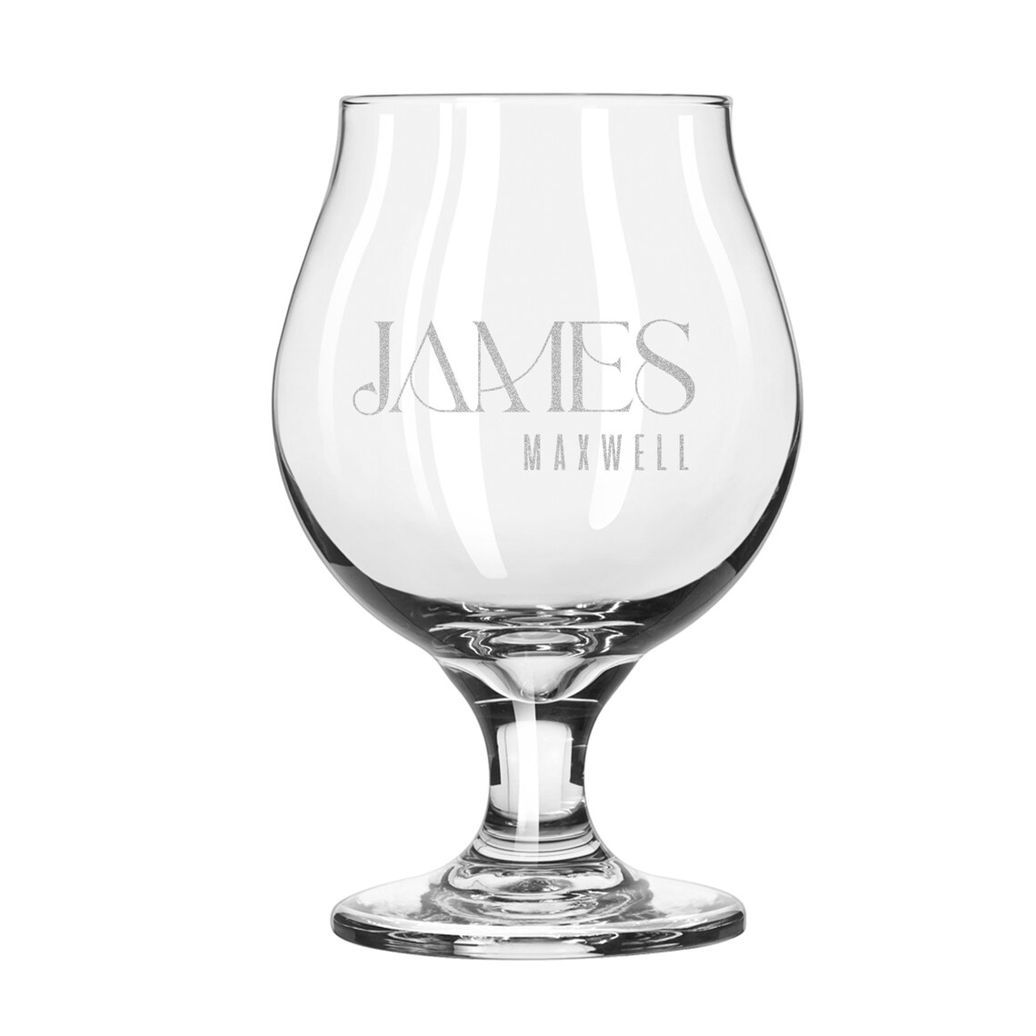 Personalized Tulip Glasses Custom Name Etched Beer Glass Etsy