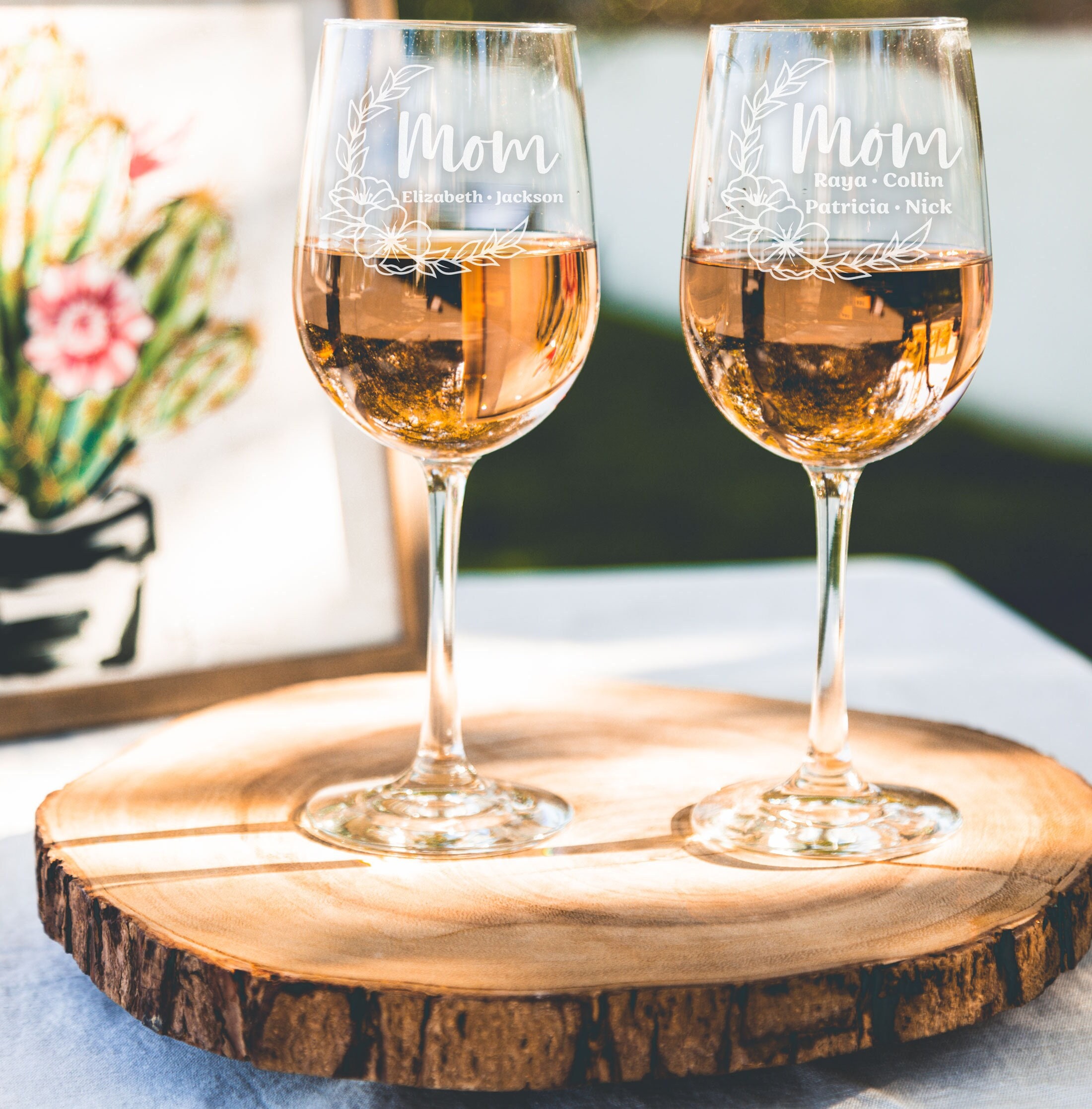Personalized Wine Glass for Mom's | Wine Glass Gift for Mother's Day |  Gifts for Moms | Custom Mother's Day Present, Design: MD17 - Etsy