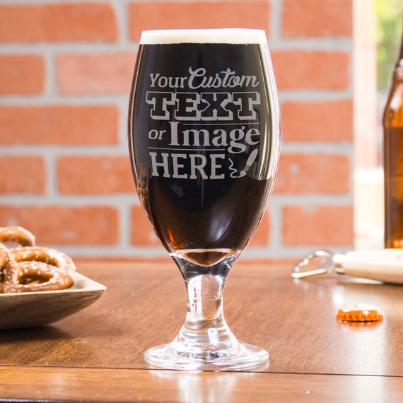 Custom Classy Beer Glass Laser Etched Beer Glasses for Craft Etsy