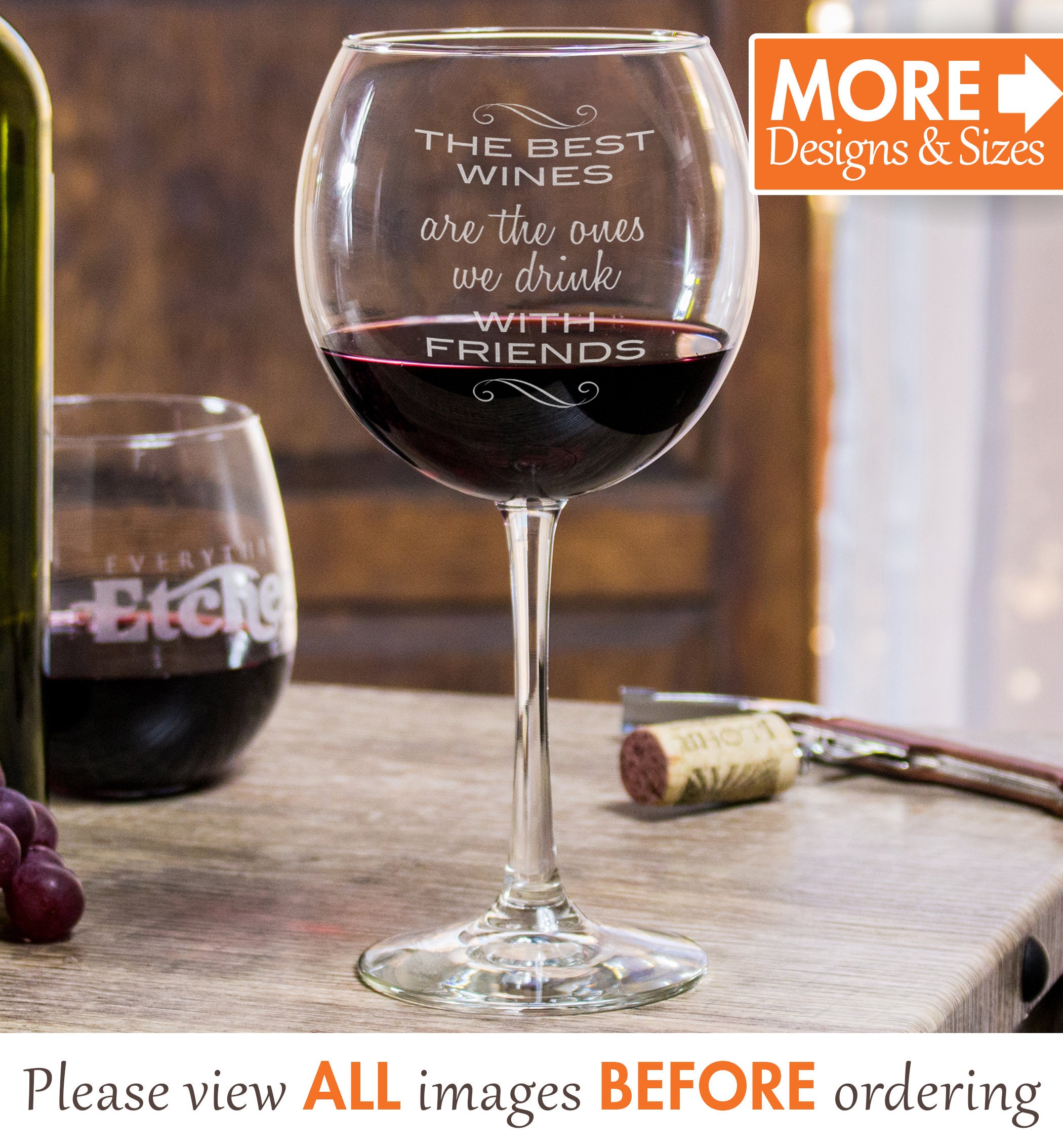 Wine Glasses With Saying Best Friend Wine Glass Funny Etsy