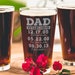 Personalized Gift for Dad - Etched Beer Glass for Dad with Kids Names, Gift from Daughter, from Wife & Kids, Dad Established, Design: DADEST 