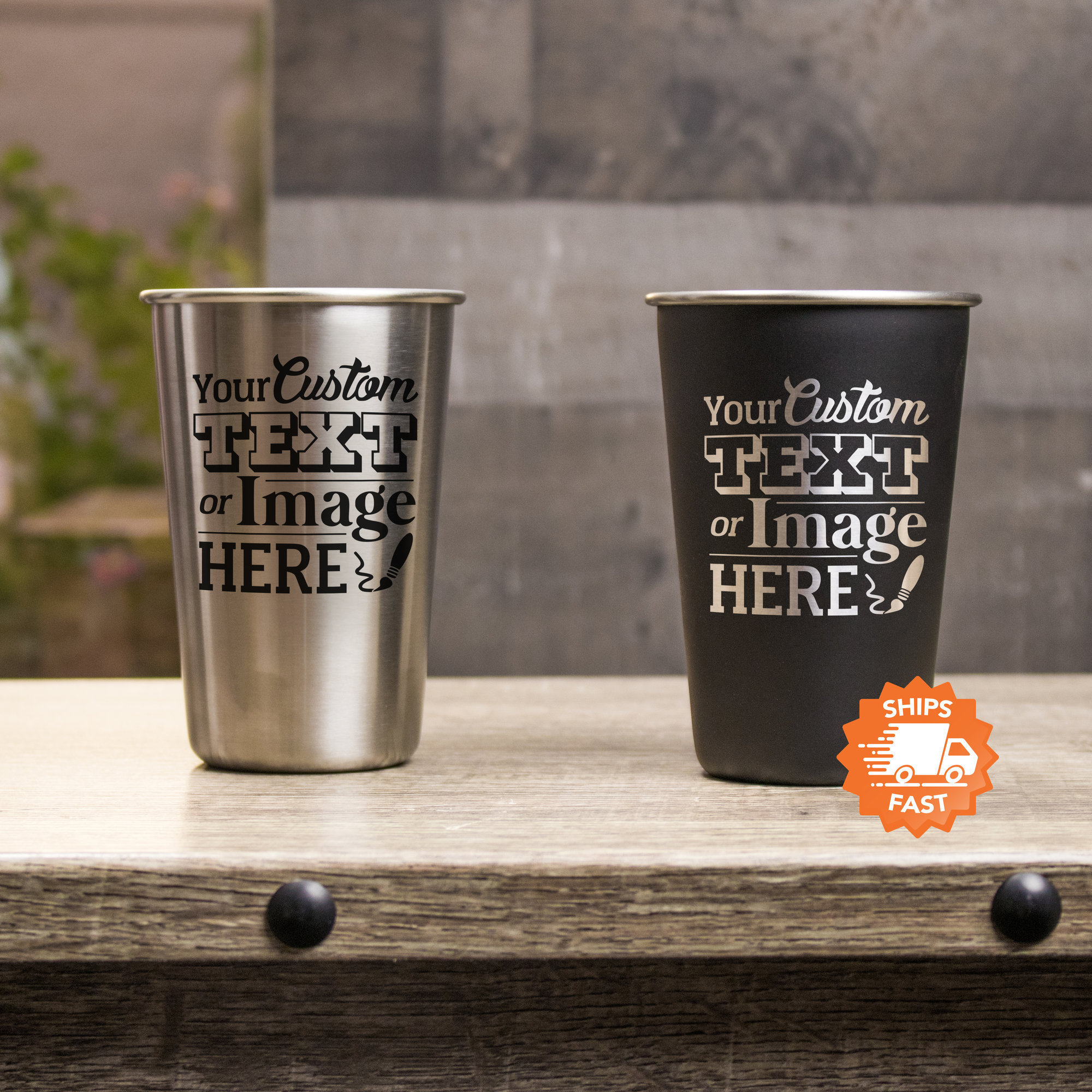 Herrnalise Stainless Steel Cups, Water Beer Tumblers for Bar,Home