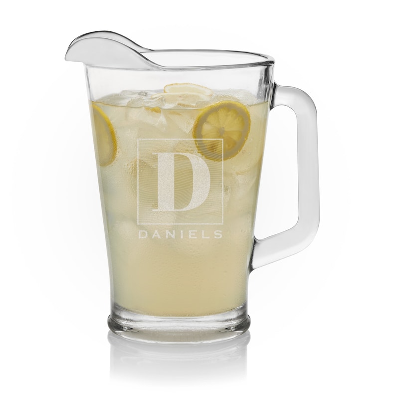 Personalized Drink Pitcher Etched Beer Pitcher Personalized Etsy