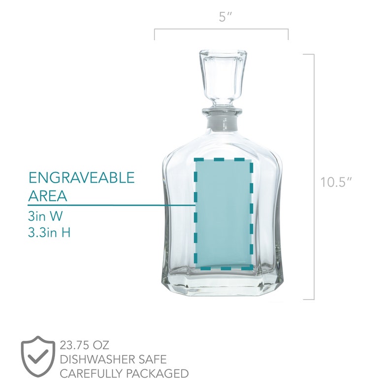 Etched Initial Whiskey Decanter Personalized Liquor Etsy