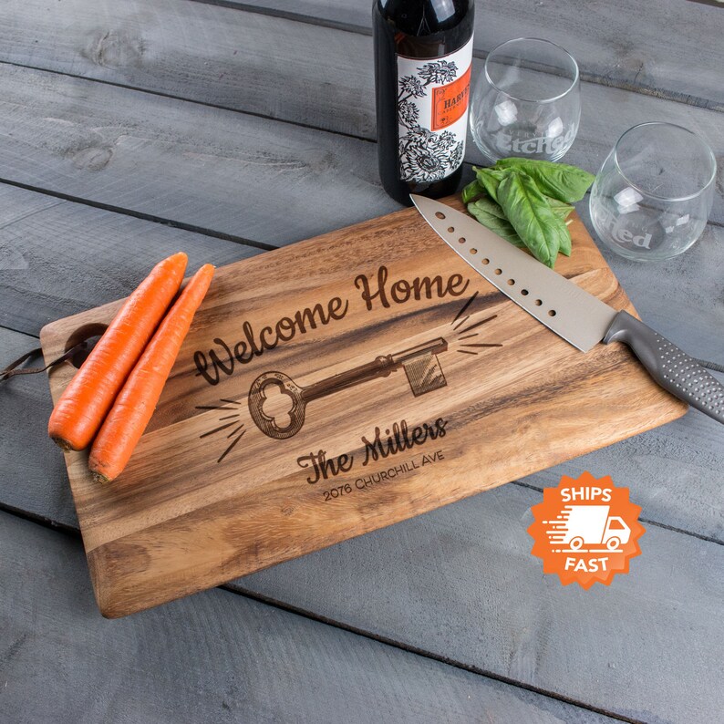 Housewarming Cutting Board Gift Engraved Chopping Block Etsy UK