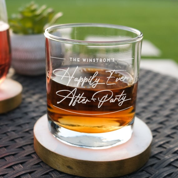 Bicchieri da whisky personalizzati per matrimonio Bicchiere inciso
