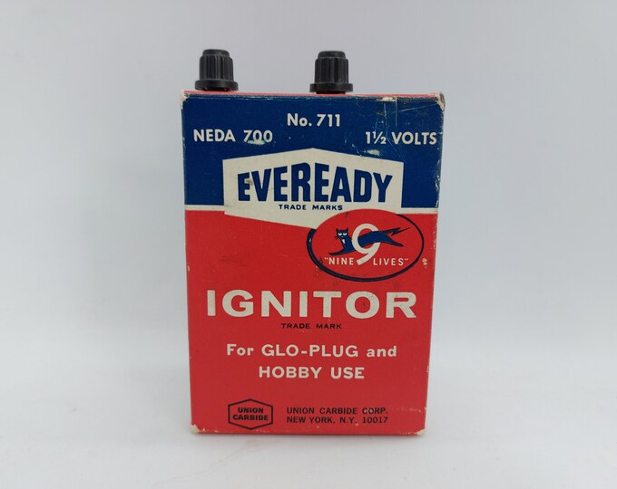 Vintage Eveready Ignitor Battery Glo Plug & Hobby Use, No. 711 Etsy