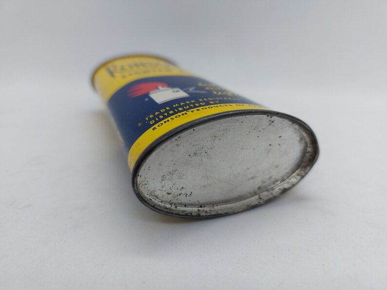 Vintage Ronsonol Lighter Fuel Tin Can Ronson Tin Etsy