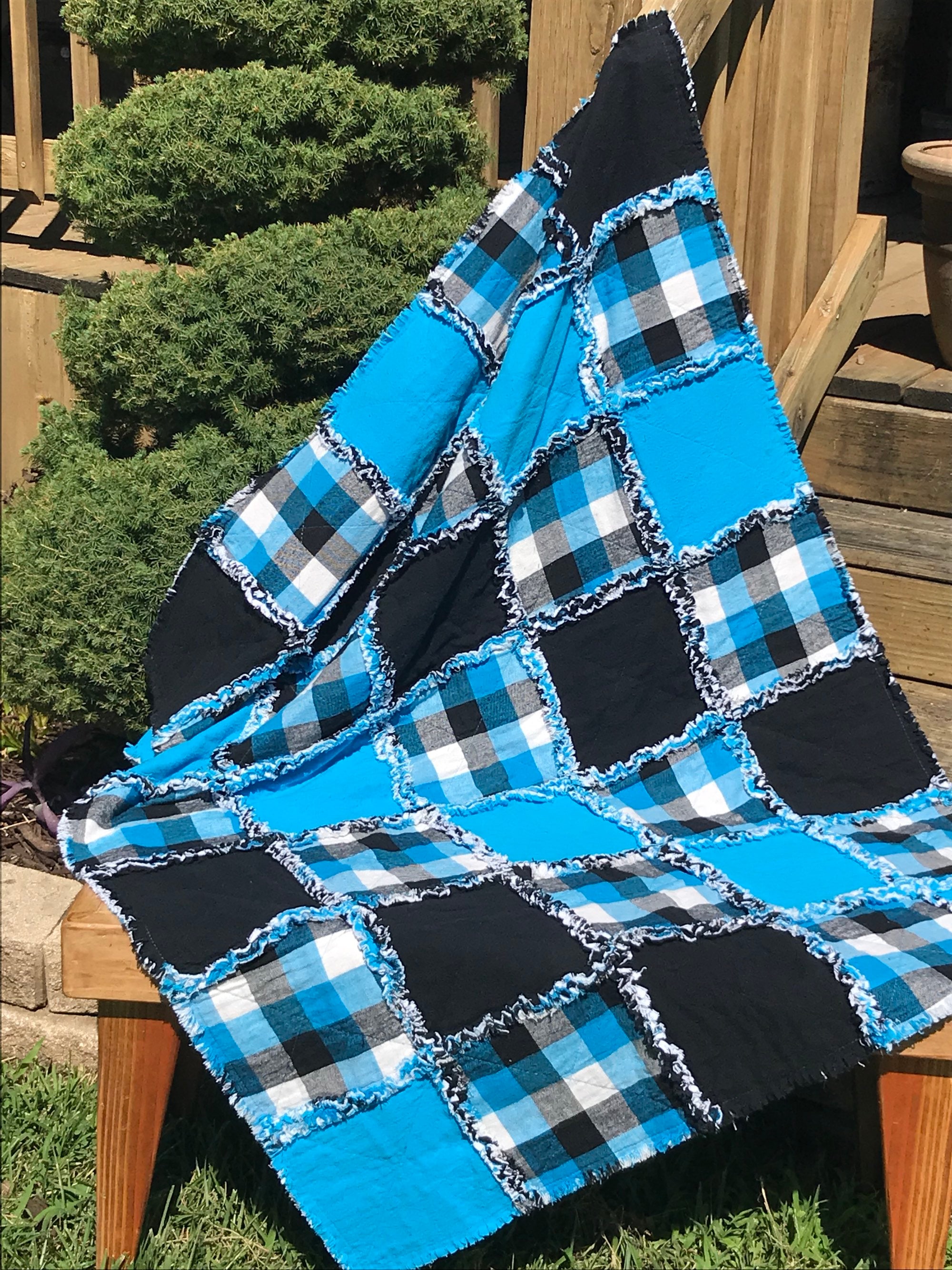 buffalo plaid rag quilt
