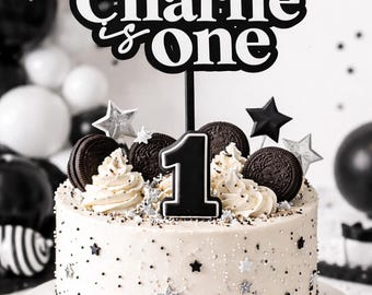 Adorno para tarta de primer cumpleaños// Un adorno/dos adornos/Un nombre personalizado