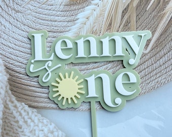 First Birthday  cake topper|  | One topper | two topper | One personalised name | First Lap Topper