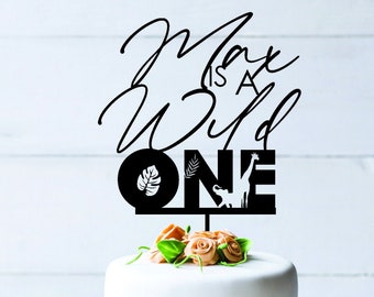 Personalised Wild One cake Topper