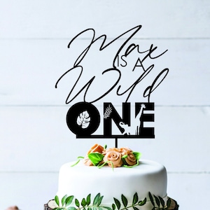 Personalised Wild One cake Topper