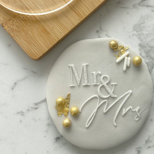 CUSTOM Cookie Stamp & Cutter Wedding Names With Date, Cookie Biscuit