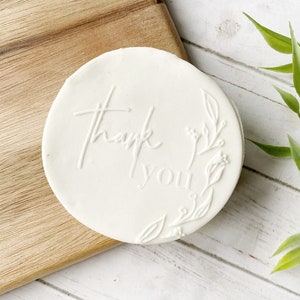 STTY01 - Thank You Cookie Fondant Stamp - Fondant Embosser- Cookie Stamp - Hens Party - Thank you cookie stamp