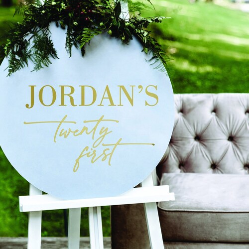 Acrylic Welcome Sign Custom Easel Sign Birthday Party Sign Brunch 