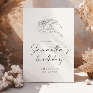 Birthday Welcome Sign | Thirty Forty 21 Birthday | acrylic sign | Sign Cards and Well Wishes | Wedding acrylic sign clear sign signage