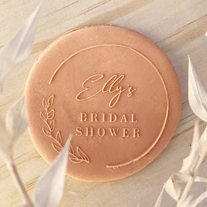 Bridal Shower Stamp | Custom Cookie fondant stamp | Personalised modern debosser | Cookie Stamp | Fondant Debosser