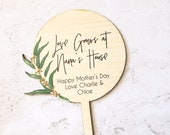 Mothers Day Gift - Personalised planter stick - Plant pot stick - Mother 39 s Day present - custom planter stick - mum pot plant - mum gift