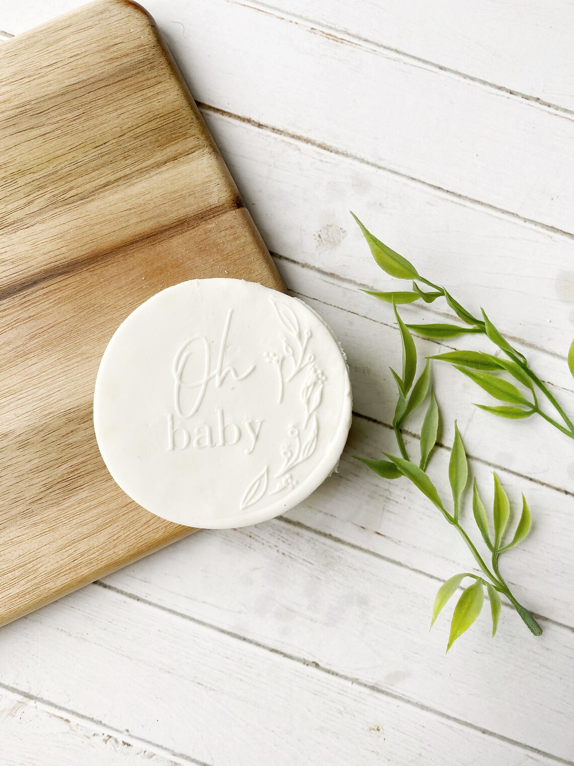 Oh Baby Custom Cookie Fondant Stamp Baby Shower Cookie Stamp Etsy