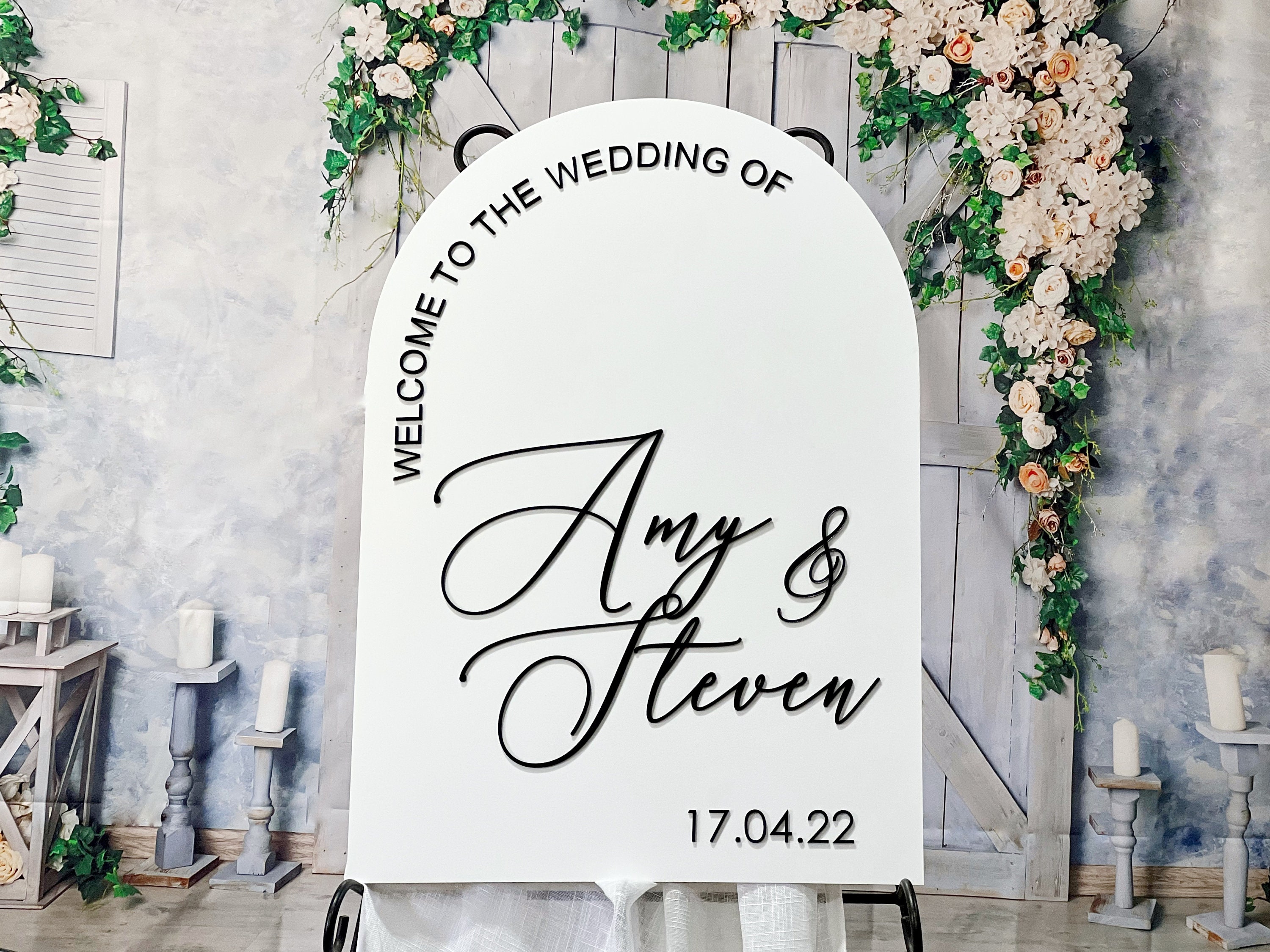 Arch Wedding Welcome Sign Acrylic Welcome Sign Welcome Board White Wedding  Sign Event Sign Minimalist Wedding Sign Rustic Wedding - Etsy
