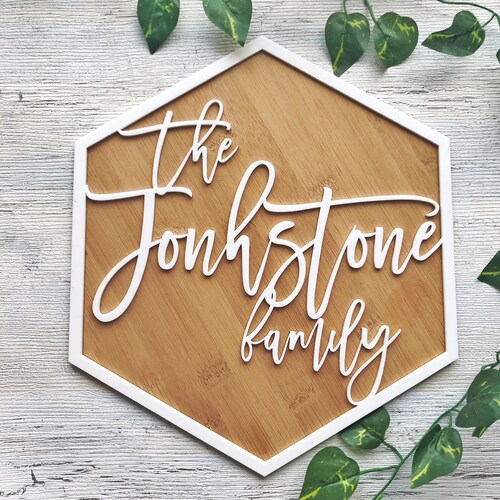 Custom Wood Nursery Name Sign Personalised Wood Gold Mirror Etsy