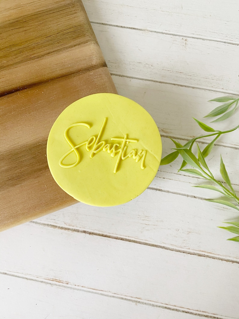 Custom Name Cookie Fondant Stamp Fondant Embosser Cookie Etsy Australia