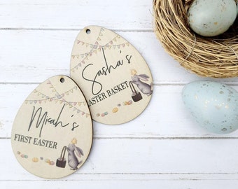 Custom Easter Gifts  - Personalised laser cut hamper tags - personalised easter gift tag personalised custom easter egg - Easter egg tag