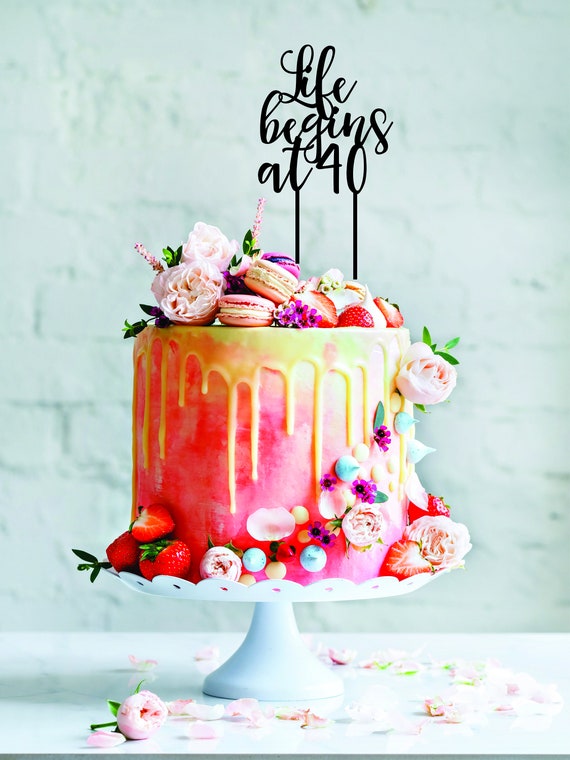 La Vie D Age Commence A 40 Quarante Ans Gateau Etsy La Vie D Age Commence A 40 Quarante Ans Gateau Etsy