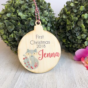 Baby's First Christmas Ornament personalised new born Christmas gift Christmas ornament for new baby 2018  bauble First Christmas gift xmas