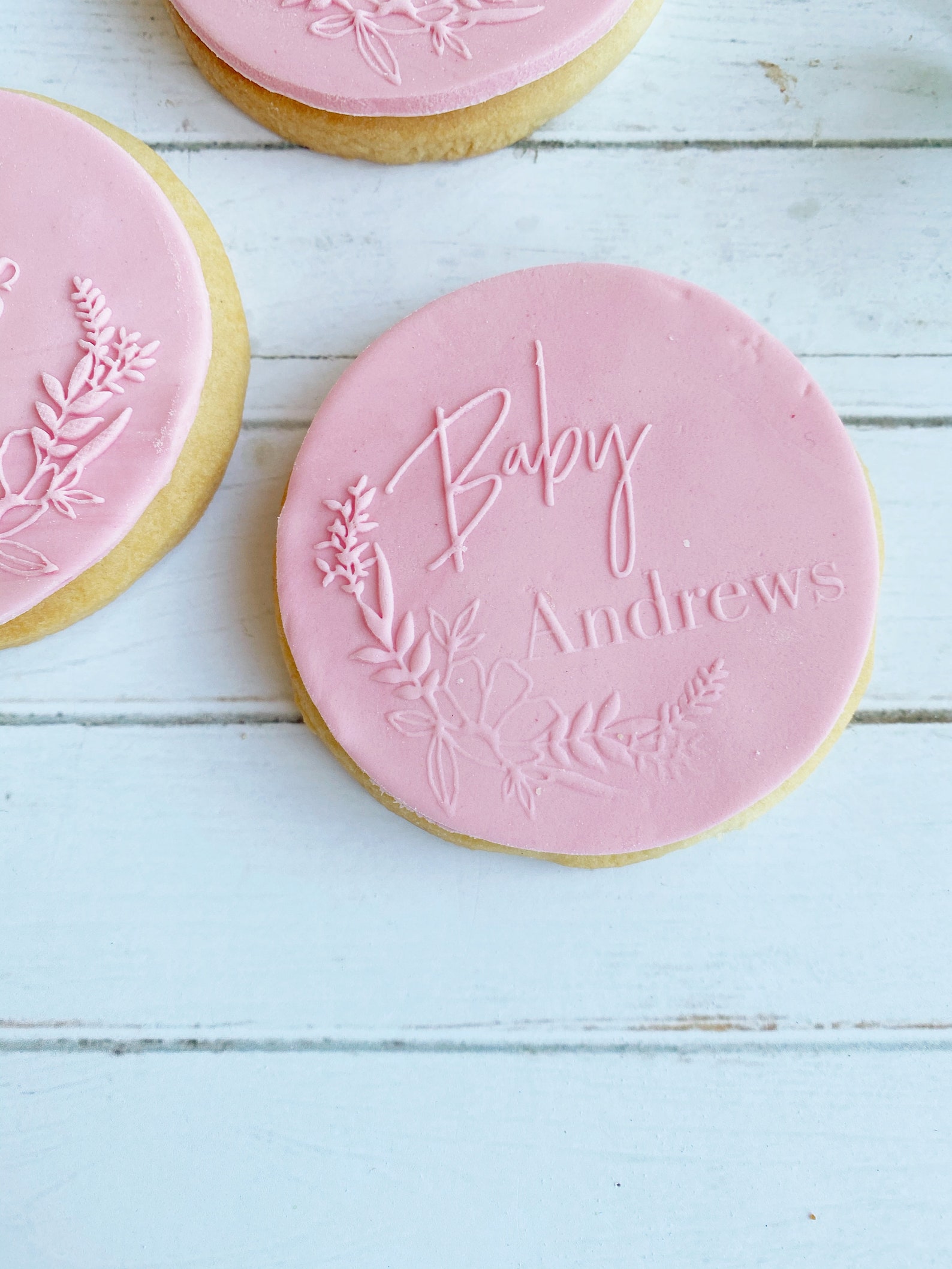 Custom Cookie Fondant Stamp Baby Shower Cookie Stamp With Etsy
