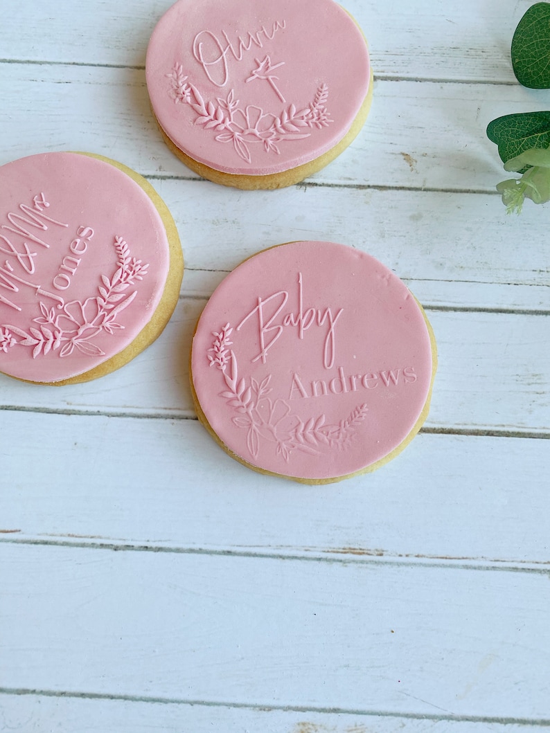Custom Cookie Fondant Stamp Baby Shower Cookie Stamp With Etsy Australia