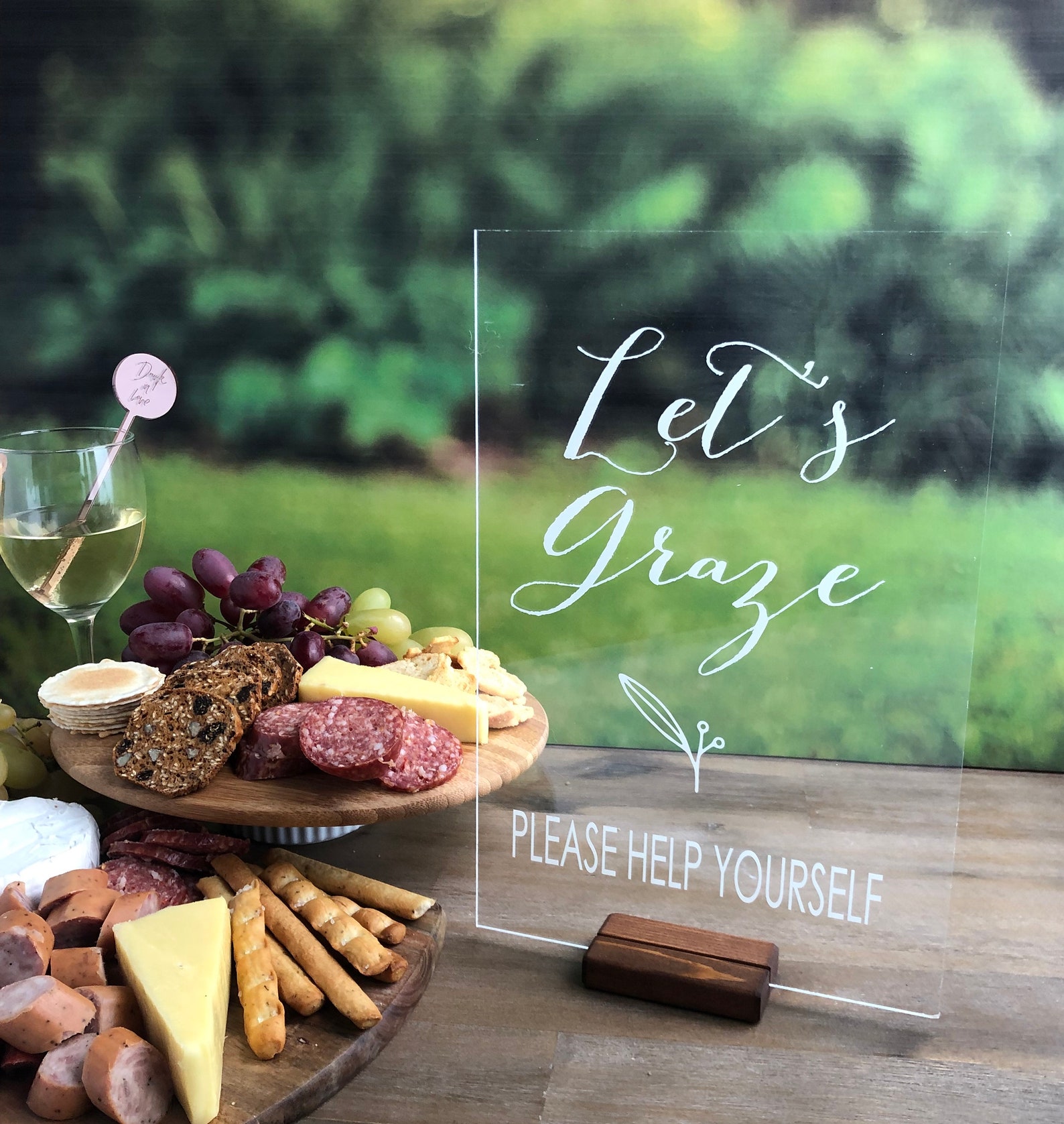 Grazing Table Acrylic Wedding Sign Grazing Table Sign - Etsy Australia