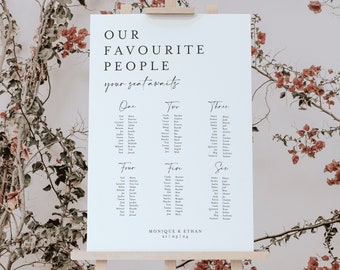 A3 | A2 | A1 Seating Chart | Wedding Seating Chart | acrylic wedding sign | Seating Chart Arch | Wedding acrylic sign clear sign signage