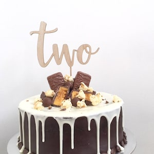 Birthday Cake Topper - Two Cake Topper 2nd Birthday Cake Decoration Cake Decorating Birthday 2 Cake Topper two second birthday 2nd birthday