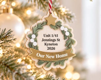 Personalised New home Christmas Ornament 2026 | First Christmas Home |  Keepsake Gift