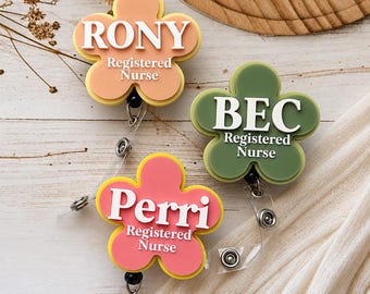 Personalizable Retractable Nurse Badge Reel| Nurse Name Badge| Custom 3D Name Tag |  Retractable Students Doctor ID Card Holders