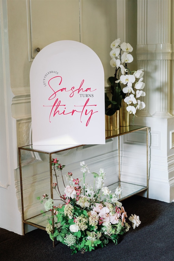 Birthday Welcome Sign | Thirty Forty Birthday Sign | Welcome Celebrate Sign | Thirty Birthday welcome sign | 30th Welcome Sign