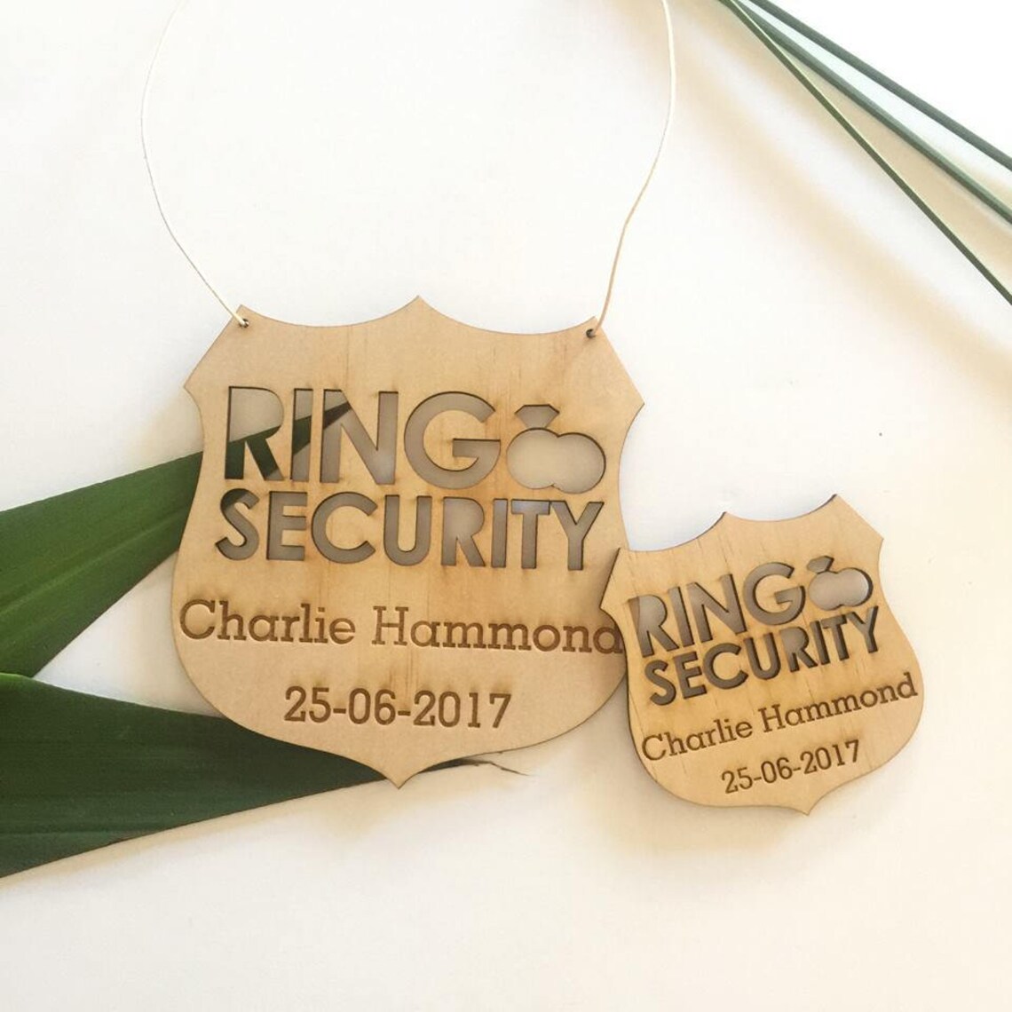 Ring Bearer / Page Boy / Ring Security Wedding Wooden Policy Etsy